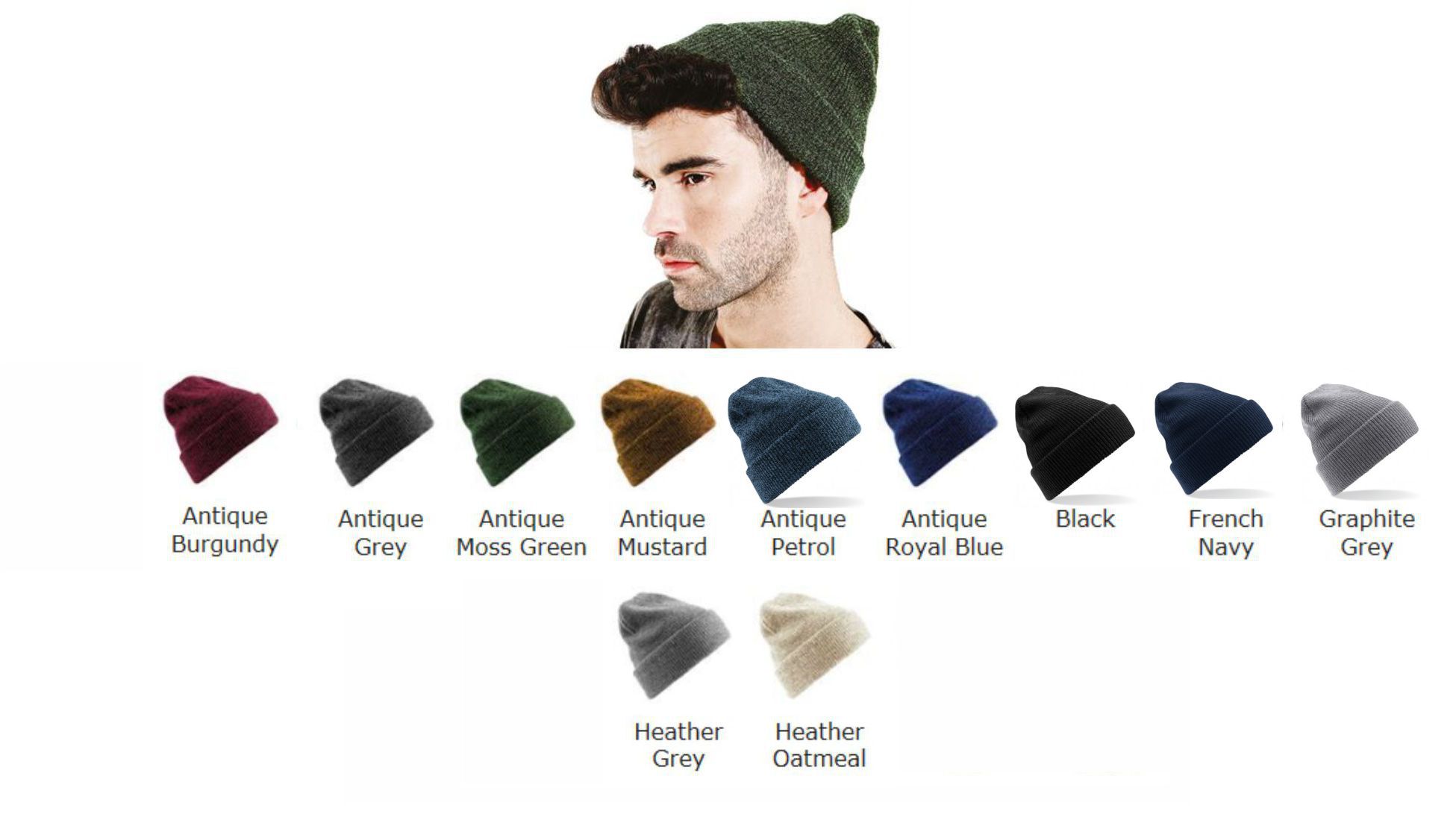 Beechfield BB425 Heritage Beanie - Click Image to Close